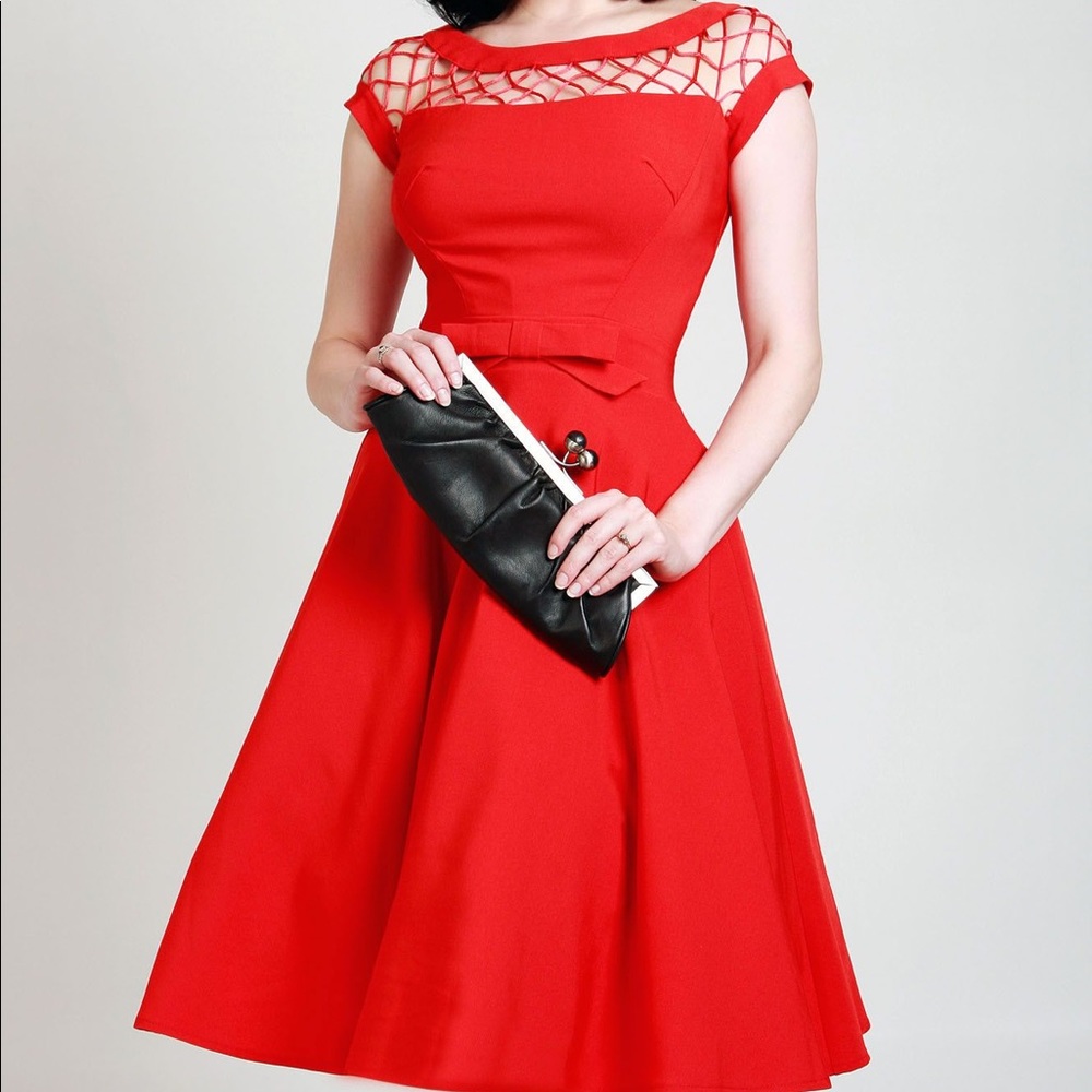 Tatyana Boutique Alika circle dress in red XS